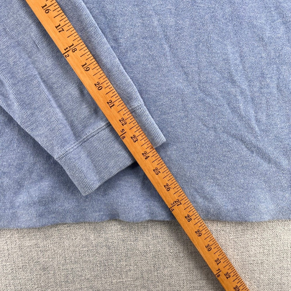 Polo Ralph Lauren Quarter Zip Pullover Sweater Men XL Blue Preppy Classic Ivy - Picture 8 of 10